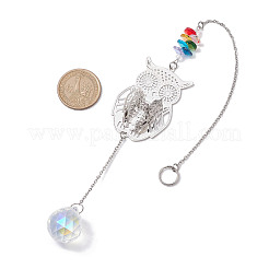 Латунные полые подвесные украшения&nbsp;HJEW-JM01929-04