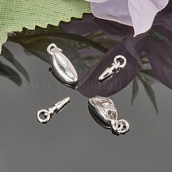 2 комплект из 925 застежек-коробочек из стерлингового серебра STER-BBC0007-01