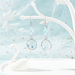 150 шт. 3 вида натуральных аквамариновых бусин G-OC0004-50