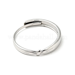 Кольцо с регулируемым узлом из нержавеющей стали 304&nbsp;RJEW-I085-15P