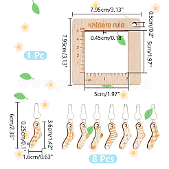 Инструмент для вязания свитеров из сплава и дерева AJEW-WH0472-20I