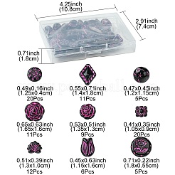 9 стиль непрозрачных акриловых бусин OACR-FS0001-51