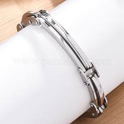 Браслеты из нержавеющей стали 304 с цепочкой для женщин и мужчин&nbsp;BJEW-R018-05P