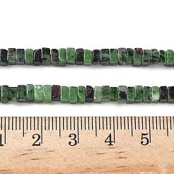 Натуральный рубин в цоизита бусин пряди G-I394-A02