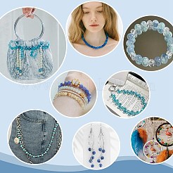 Прозрачные и окрашенные распылением бусины из стекла с эффектом кракле и имитации нефрита GLAA-PH0003-47C