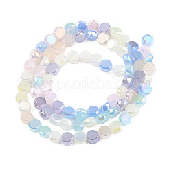 Стеклянные бусины с гальваническим покрытием  EGLA-N002-40B-05