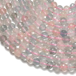 Природные морганит нитей бисера G-H329-F01-6mm-AA