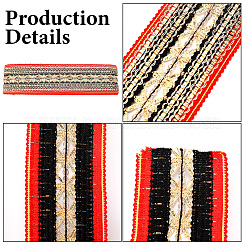 10 ярд полиэфирной ленты в этническом стиле для украшения шитья&nbsp;OCOR-CY0001-86A