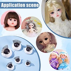 24 пара 6-х видов пластиковых кукольных повязок на глаза&nbsp;KY-PH0002-01B