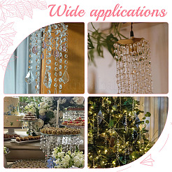 80шт стеклянные пришивные стразы GLAA-ME0001-15C