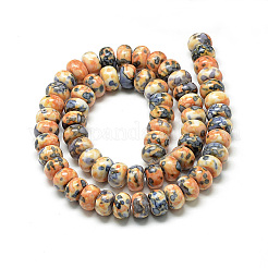 Синтетический океан белого нефрита бисер пряди&nbsp;LS-G-S257-5x10mm-12