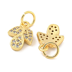 Покрытие стойки латунь микропаве прозрачные подвески из кубического циркония KK-B093-05G