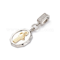 Латунные микро проложить кубического циркония подвески KK-S510-45GP-01