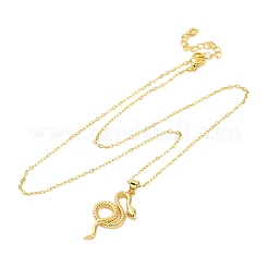 Латунные подвески в виде змеи&nbsp;LS-NJEW-S438-01A-G