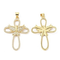 Латунные микро проложить кубический цирконий подвеска&nbsp;ZIRC-C021-22G