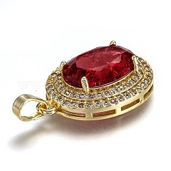 Позолоченная латунь с микропаве из прозрачного кубического циркония&nbsp;ZIRC-F123-02L