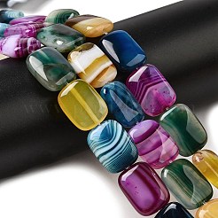 Натуральные полосатые агатовые / полосатые агатовые бусинки&nbsp;G-B137-B01-01