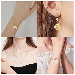 2шт 2 цвета подвески из нержавеющей стали&nbsp;STAS-YW0011-15