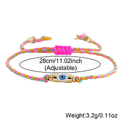 Браслеты из латуни с эмалью и бусинами&nbsp;FU6663-1