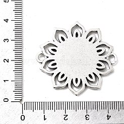 Тибетском стиле сеттинги подключения кабошон цветка сплава ободок&nbsp;LS-PALLOY-J494-06AS