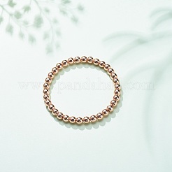 Эластичный браслет из синтетического гематита с круглыми бусинами&nbsp;BJEW-JB08582-03