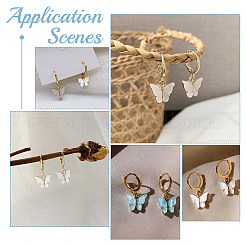 50 шт. фурнитура для сережек-гвоздиков из нержавеющей стали 304 радужного цвета DIY-DC0001-52