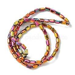 Стеклянные бусины с гальваническим покрытием &nbsp;GLAA-Q101-02A-FP02