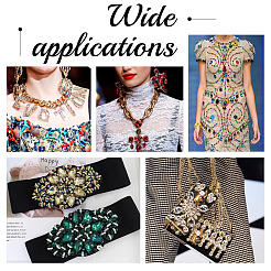 75 шт. 5 стиля квадратной формы пришивные стразы GLAA-GA0001-60A