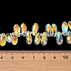 Стеклянные бусины с гальваническим покрытием &nbsp;EGLA-B006-01A-AB01