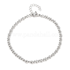 Браслеты-цепочки из нержавеющей стали 304&nbsp;BJEW-P376-03P