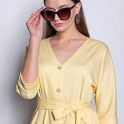 6 шт. пуговицы из цинкового сплава с 1 отверстиями FIND-DC0005-27