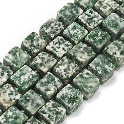 Натуральные зеленые пятна яшмовых нитей G-D338-A03