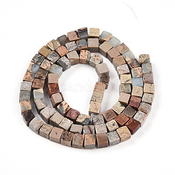 Натуральные бусины из аква терра яшмы G-T140-43B