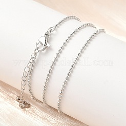 Цепочки из латунных шариков толщиной 1.5 мм NJEW-Z097-03P