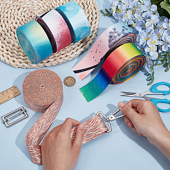 30 ярд двухцветной полиэстеровой ленты с принтом&nbsp;OCOR-PH0006-81A