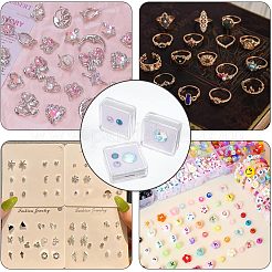 Прозрачные акриловые свободные коробки для демонстрации алмазов&nbsp;LS-CON-WH0087-54B