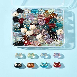 110шт 11 цвета прозрачные акриловые бусины MACR-FS0002-07