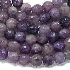 Натуральные нити из лепидолита / пурпурной слюды&nbsp;G-B165-A11-6mm