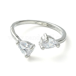 Кольцо Bass Micro Pave с кубическим цирконием RJEW-Z033-24B