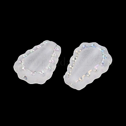 Матовые прозрачные акриловые бусины&nbsp;OACR-P029-17B-01