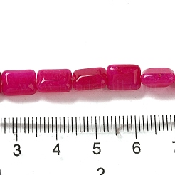 Окрашенные природные белый нефрит бисер пряди&nbsp;G-G085-A04-01