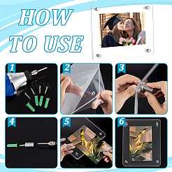 Прямоугольная акриловая фоторамка&nbsp;DIY-WH0349-367A