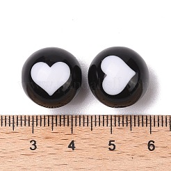 Двухцветные акриловые бусины&nbsp;OACR-U003-02D