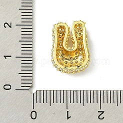 Подвески из латуни с покрытием из прозрачного кубического циркония KK-S378-01G-U