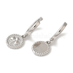 Латунные серьги обруча EJEW-B062-41P