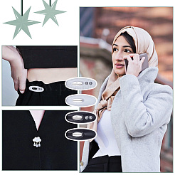 40шт пластиковая овальная брошь&nbsp;JEWB-NB0001-25A