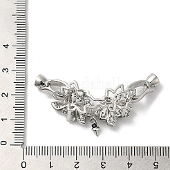 Реечное покрытие латунь микро паве прозрачный кубический цирконий складные застежки KK-E084-23P