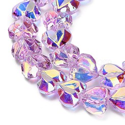 Гальванизируйте прозрачное стекло бисер нитей EGLA-B012-AB06