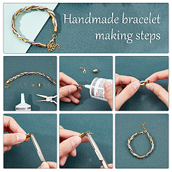 Вакуумное покрытие pvd нержавеющая сталь 304 складные обжимные концы STAS-AR0001-08G