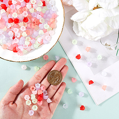 600шт прозрачные акриловые колпачки для бусин FACR-SP0001-01